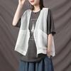 Женский жилет, повседневный кардиган, весенне-осенний тонкий внешний топ, универсальный жилет без рукавов