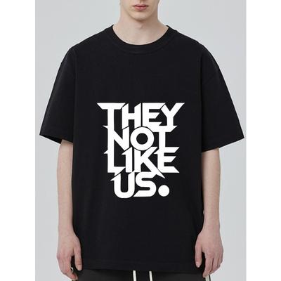 Черная футболка с графическим принтом They Not Like Us для повседневной носки