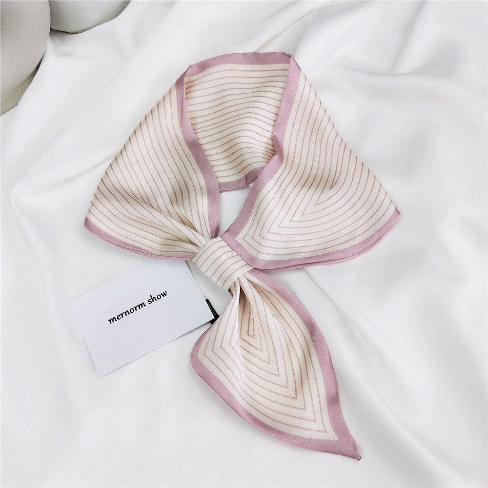 Новые шарфы Шелковые шарфы Женские весенние и осенние длинные декоративные профессиональные шарфы Летние тонкие стили в сочетании с рубашками Стильные