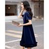 Demana Ruffled A-Line Midi Dress
