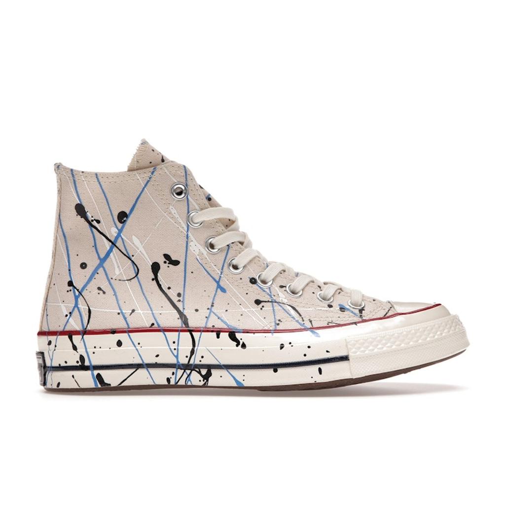 Converse Кроссовки унисекс Chuck 70 High Paint Splatter — Egret Cream Digital-Blue 170802C