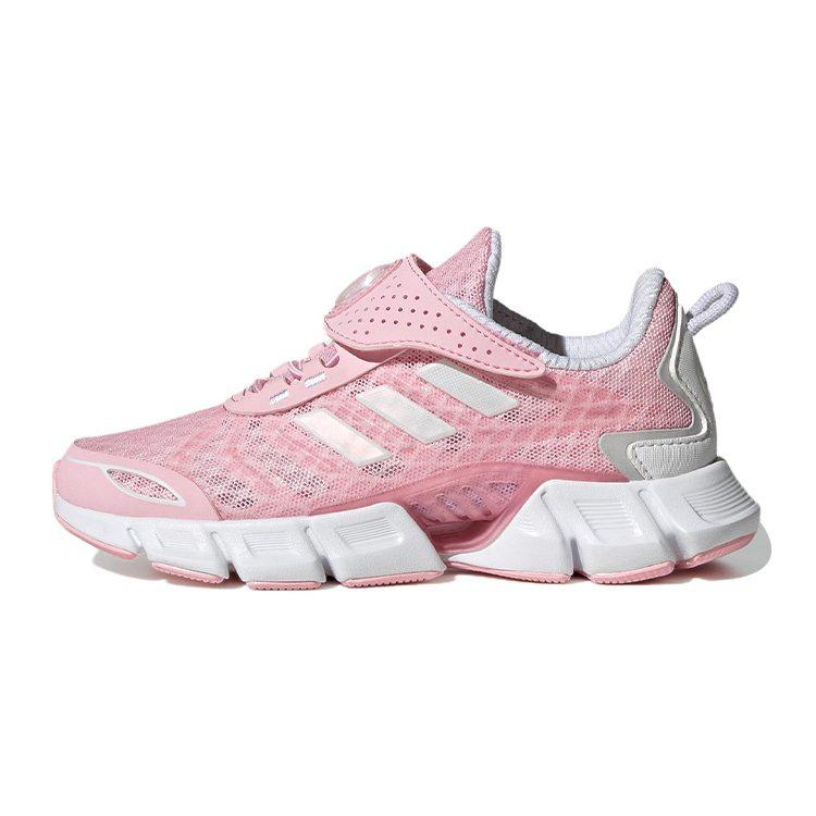 adidas Коллекция Breeze Удобная Нескользящая Амортизация Износостойкая Низкие Детские Беговые Кроссовки Розово-серые GZ4024