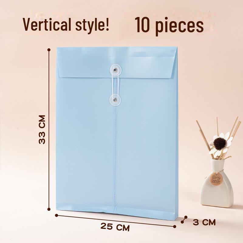 A4 Large Capacity File Bag - Colorful, Custom-made, Office PP Document and Policy Organizer.