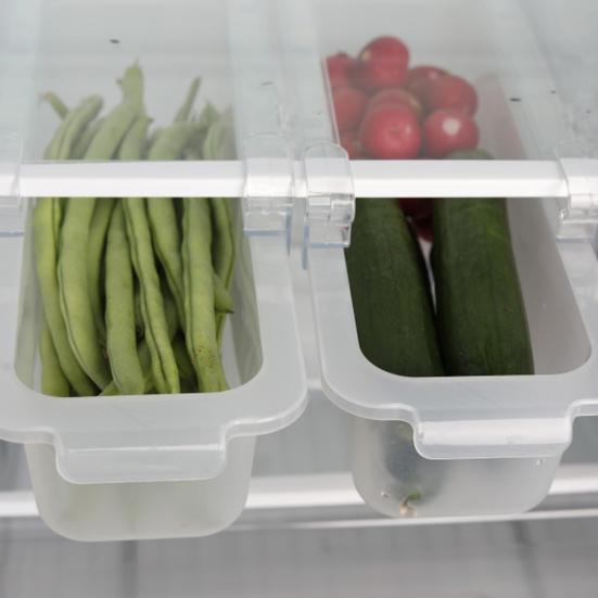 Экономия места, легкий современный гладкий край, держатель полки для холодильника, ящик для хранения, органайзер для ящика холодильника