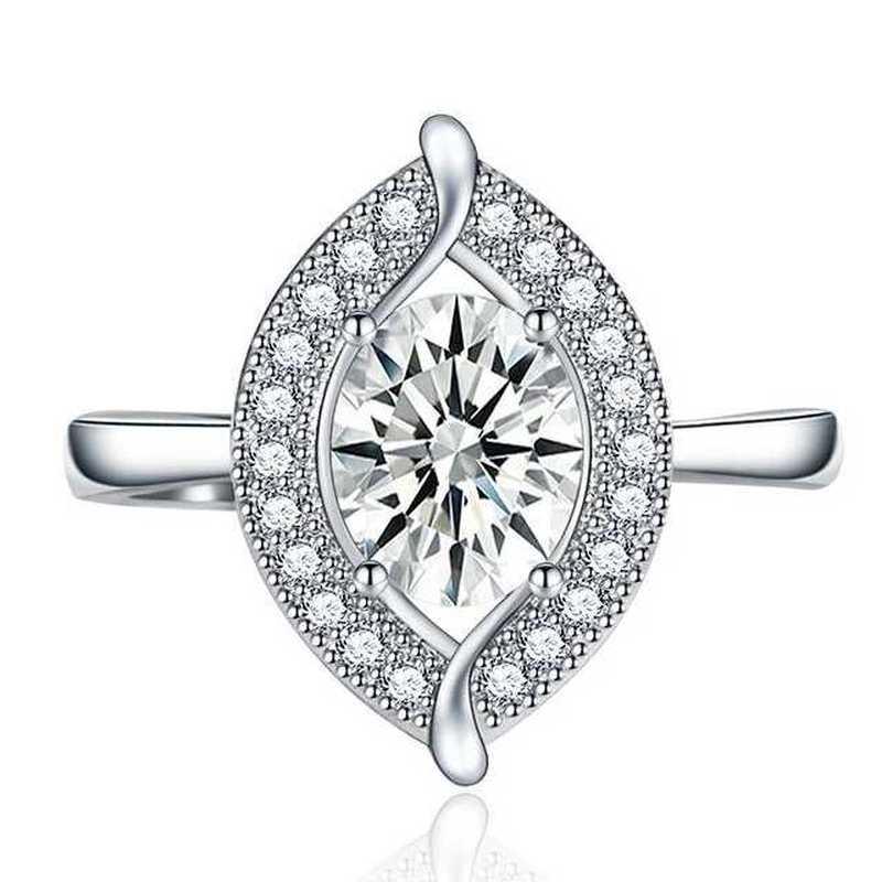 Sace Gems Классическое кольцо из медного сплава с цирконом, женские ювелирные изделия, свадебный подарок для вечеринки