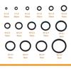 250pcs Rubber O Ring Assortment Kit, 15 Sizes Black O-Rings Kit, Assorted Sealing O Rings Gaskets Washers Seals Set for Faucet Plumbing Automotive Car