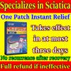 Sciatica Relief Patch - Herbal Formula, Hypoallergenic for Sensitive Skin & Leg Pain