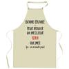 Tablier de cuisine - Eden "Ca n'existe pas" - Motif breton - Coton résistant - Impression France
