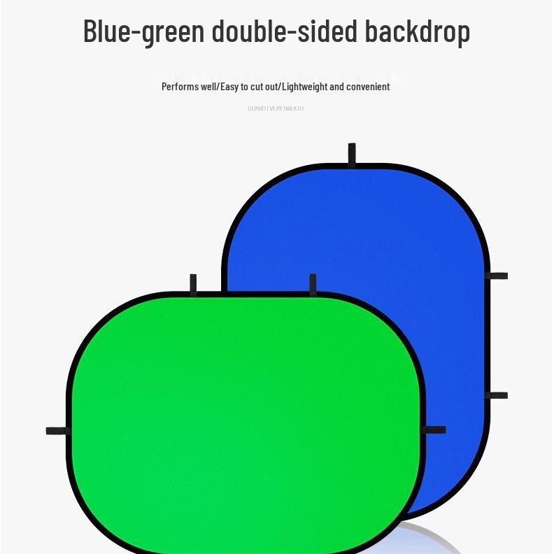 100x150см Сине-зеленый Хромакей Хлопковый Фотофон - Светоотражающий Фон для Съемки