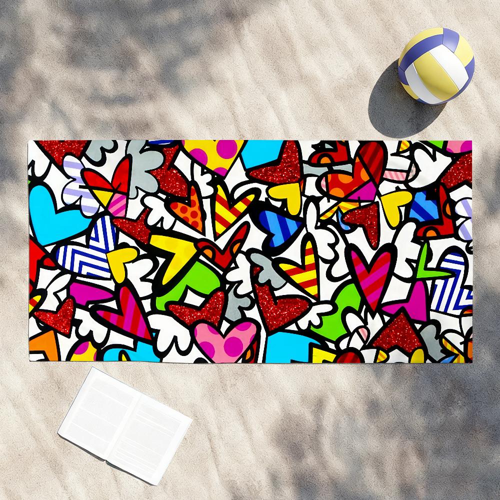 Цвета R-Romero B-Britto Арт Полотенце Душ Сауна Путешествия Спа Быстросохнущие Аксессуары для Спортзала Мягкие Большие Пляжные Полотенца