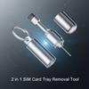 2 in 1 Keychain Ejecting Removal Needle Anti-Lost SIM Card Removal Tool  Phone Key Tool