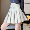 Corduroy Pleated Skirt for Women In Autumn and Winter New Safety Pants Skirt with High Waist Slim A-line Short Skirt