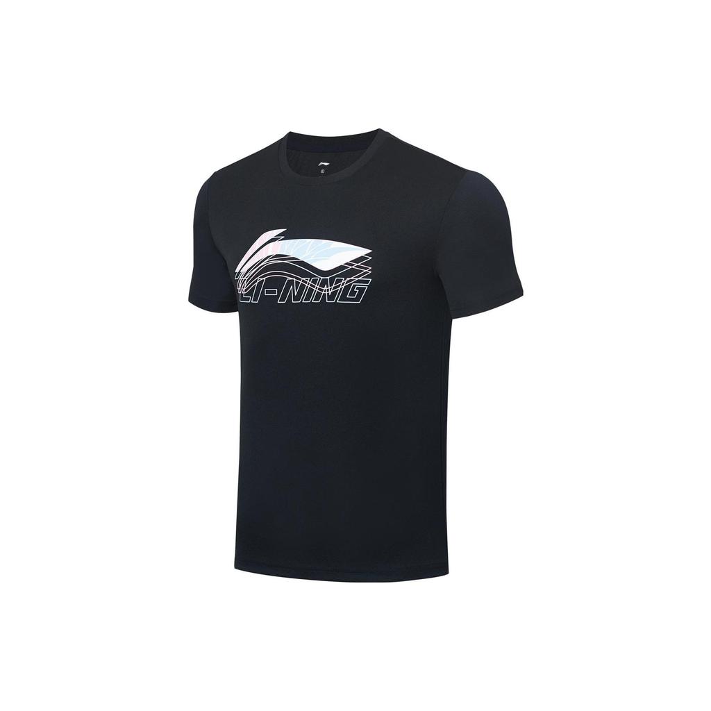 Футболка унисекс для бадминтона Li Ning Черная AHST349-2