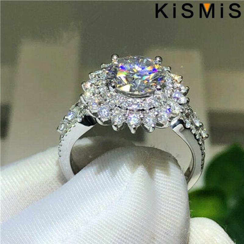 Elegant Silver Ring for Women Natural Gemstone Jewelry Accessories Romantic Gift for Girlfriend Birthday Party