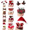 Red Color Christmas Deer Set Shawl For Labubu Outfit Fashion Clothes Set Doll Dressing