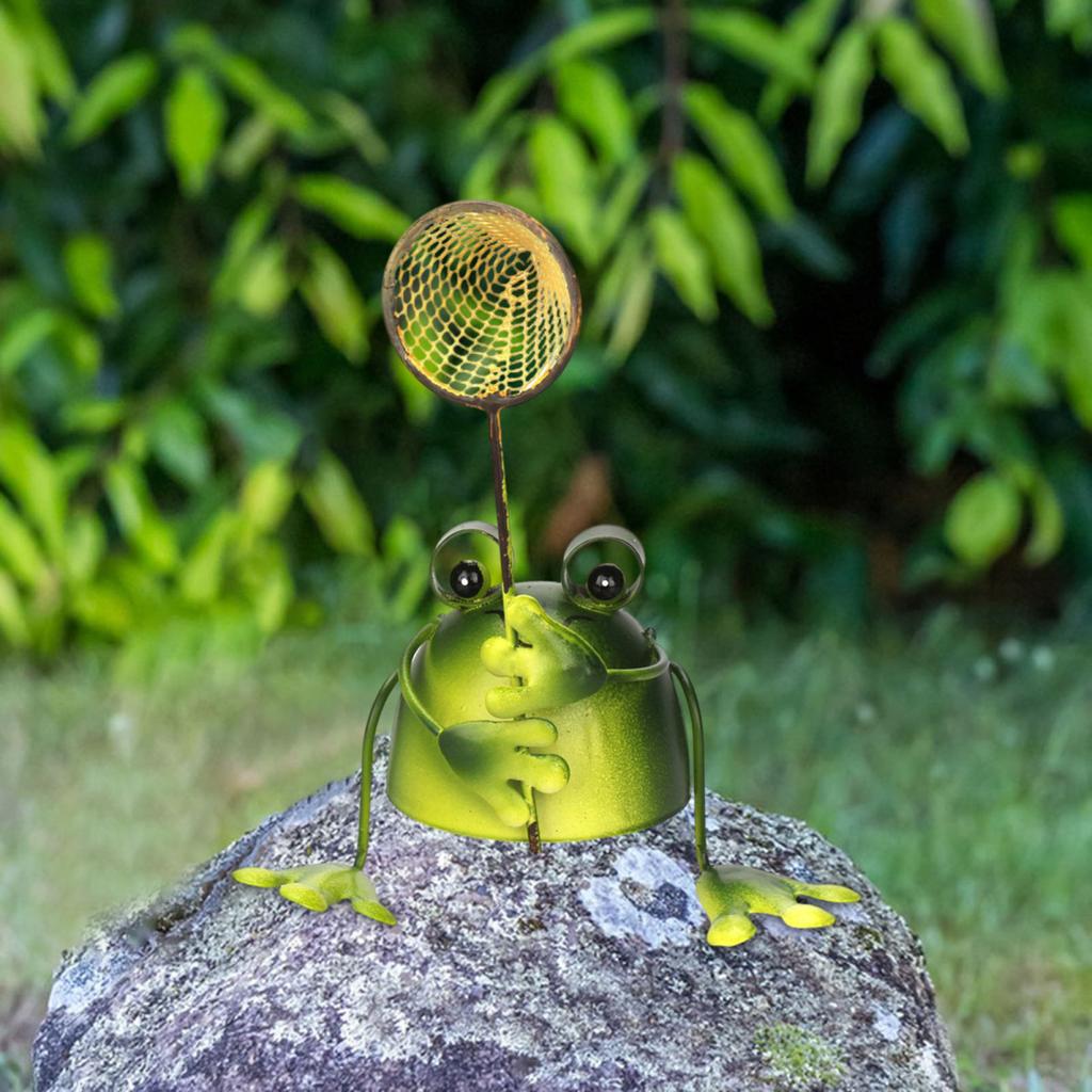 Садовая статуэтка лягушки Yousheng, ручная работа, железное украшение в виде лягушки, коллекционная фигурка лягушки для патио, балкона, домашнего декора, офисного стола
