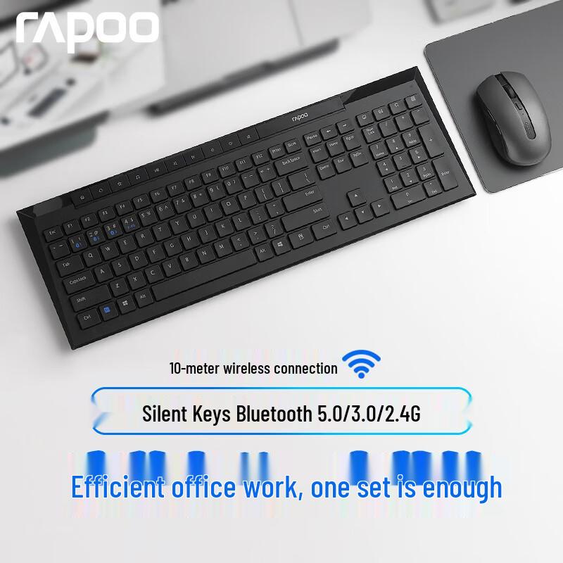 Беспроводной мультирежимный комплект клавиатуры и мыши Rapoo 8200G