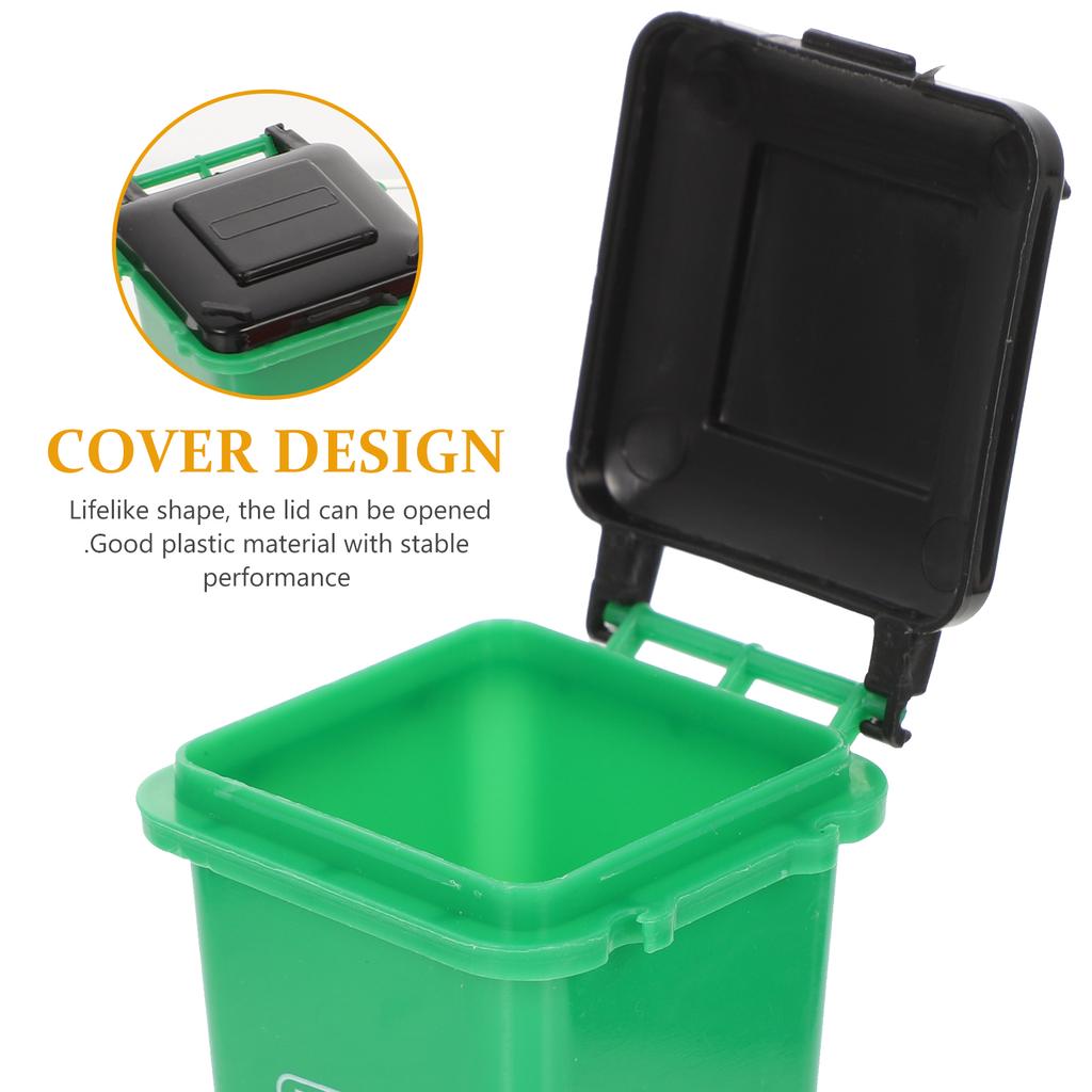 4 шт. Игрушки для детей Мини-мусорный бак Классификация Цветной мусор Подросток Девочка Подарки Модель Машины Сортировочный ящик Маленький Дом Работа