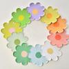 10pcs/set Picnic Cake Tray Daisy Tableware Paper Disposable Cake Plates Cute Flower Dinner Plates