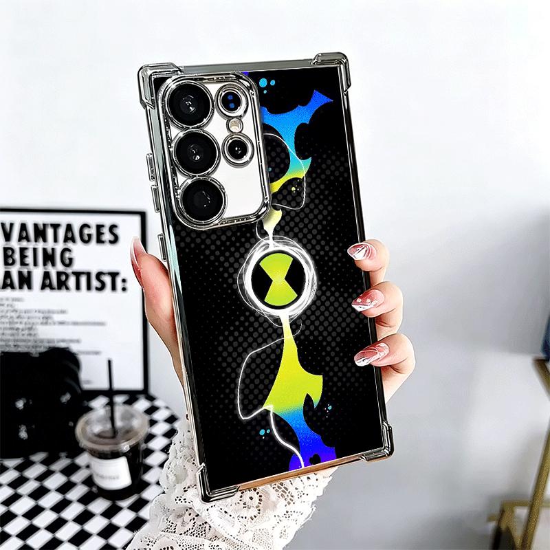 Мультяшный чехол с покрытием Ben 10 для Samsung Galaxy S24 S25 FE S26 Edge S23 Ultra S22 S21 Plus S20, противоударный чехол с подушкой безопасности