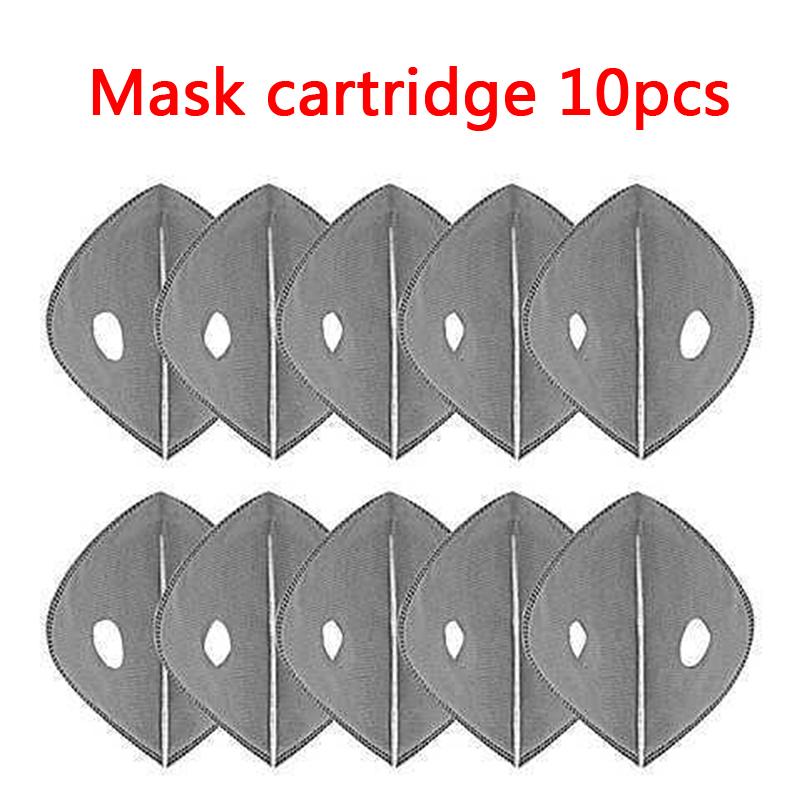 Дисковый фильтр KN95, картридж фильтра, велосипедная маска, сменный картридж из выдувной ткани, защитный вкладыш, лицевая сторона, активированный уголь