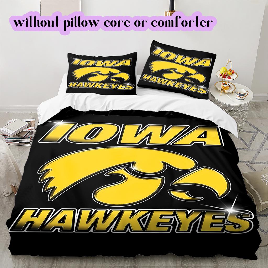 Rugby logoPattern Bedding Quilt Set Quilt Cover Pillowcase Home Decoration Birthday Gift (1 * duvet cover + 2 * pillowcase, without core)