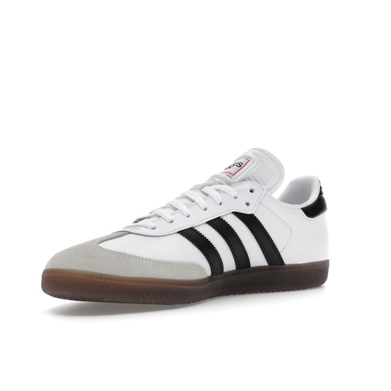 Adidas Samba Indoor White Black Gum Unisex Sneakers Cloud-White Core-Black Vivid-Red IH6001