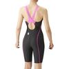 Купальник гоночный цельный черный x розовый M [Arena] (Открытая спина/полушаг) Женский (БКПК)