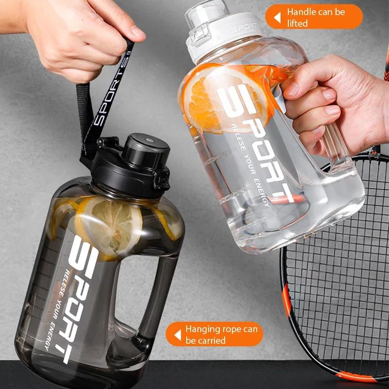 Multi-Sport Water Bottle with Hydration Measurement & Leakproof Lid - Large Capacity 1.7L for Active Lifestyles