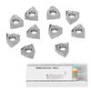 10Pcs Turning Inserts Aluminum Alloy Indexable Milling Inserts CNC Lathe Cutting Tool