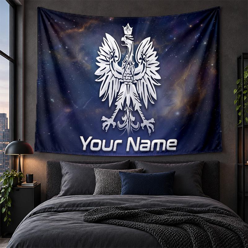 Personalized Tapestry Wall Hanging Poland Football Pattern Art Background Cloth