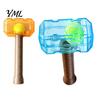Dog Chew Toys for Medium Large Dogs 2Pcs Squeaky Hammer with Tennis Ball Inside, Interactive Fetch Toys, Unique Shaped Toy Rubber Indoor Outdoor Play