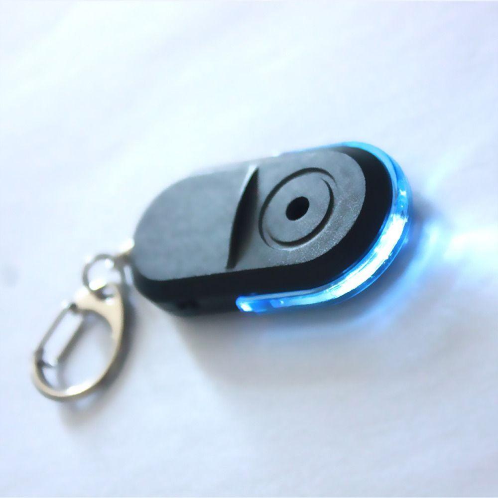 Mini With LED Light Whistle Sound Locator Keychain Key Finder Sensor Anti-Lost Alarm Key Finder