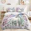 Three-Piece Unicorn Princess Quilt Set Two-Piece Bedding Set