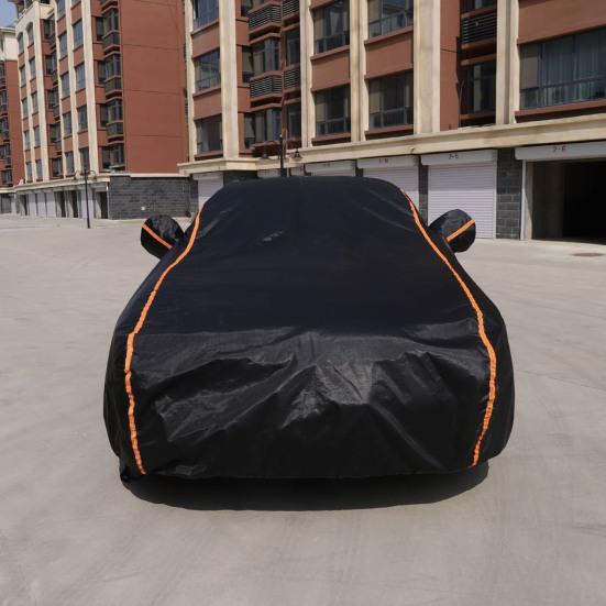 Автомобильный чехол со светоотражающими полосками, защита от ультрафиолета, простая установка, прочный, для улицы, от дождя и солнца