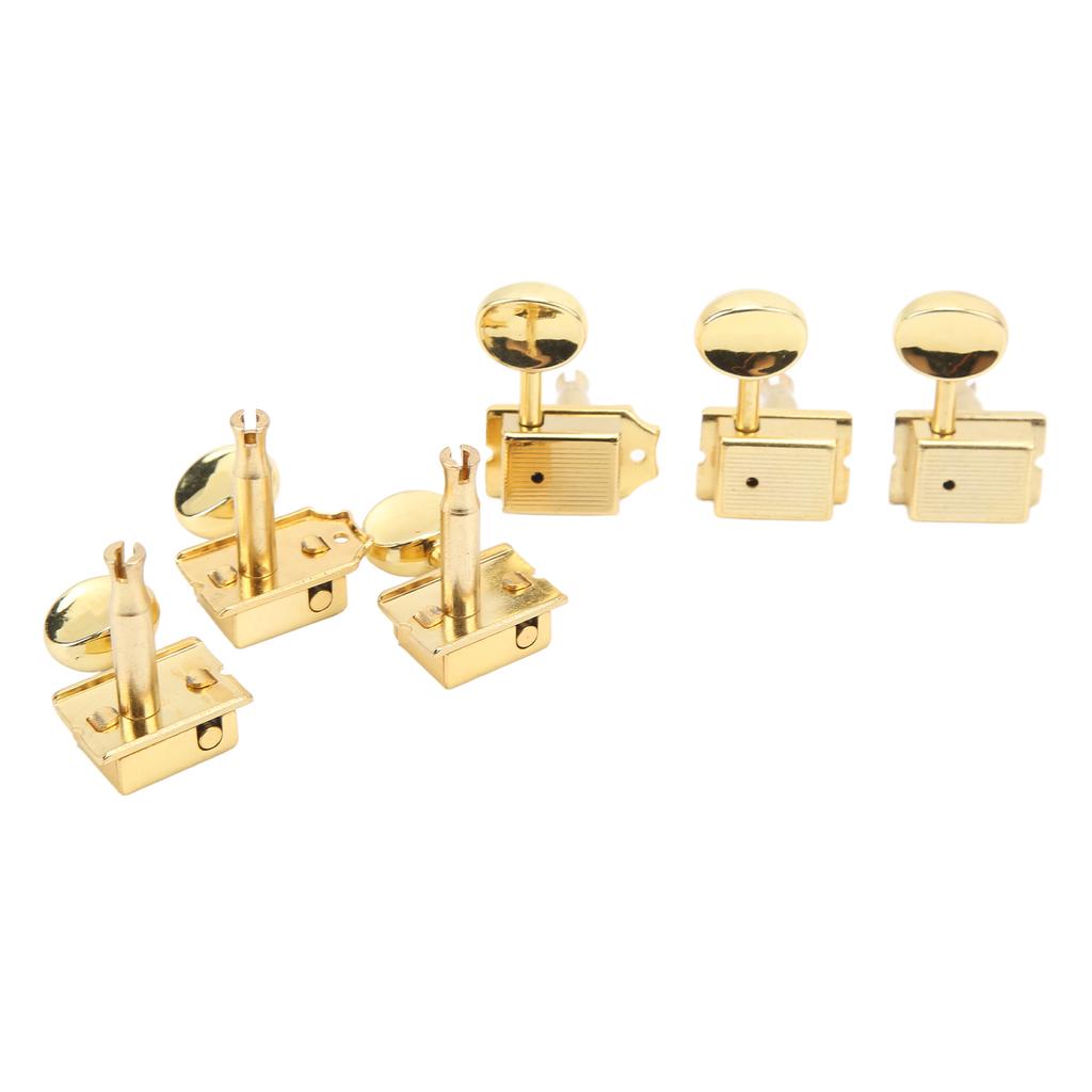 6 Pcs Electric Guitar Tuning Pegs Metal Gold Guitar Replacement Tuning Keys Peg Machine Head