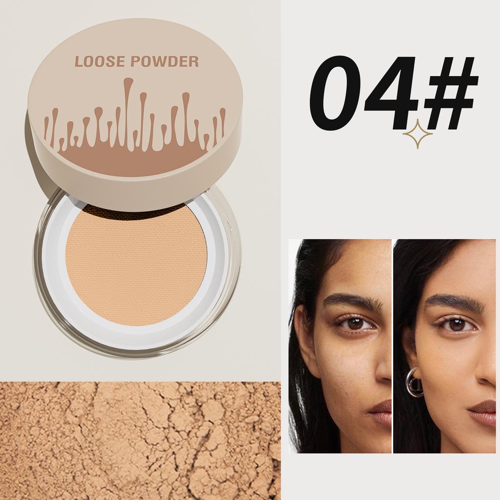 Private Label Face Makeup Translucent Loose Powder Custom Logo 5 Colors Natural Oil-Control Waterproof Mineral Setting Powder
