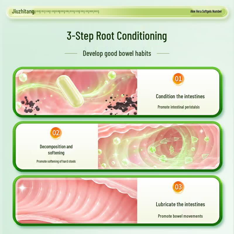 Jiu Zhitang Aloe Vera Constipation Relief Softgels
