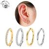 Титановые кольца для носа ASTM F136 16G/18G/20G Пирсинг козелка септума хряща Украшения Женские Красивый гвоздик Гипоаллергенное ухо