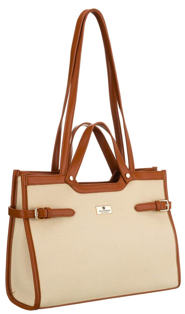 Torba damska PTN Lilia-1276 Ecru-Brown
