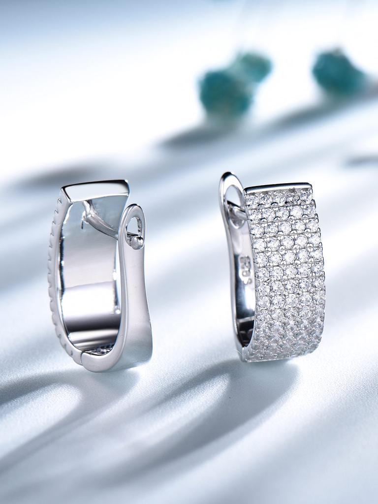 UMCHO Женские циркониевые серёжки с кристаллами в подарочной упаковке