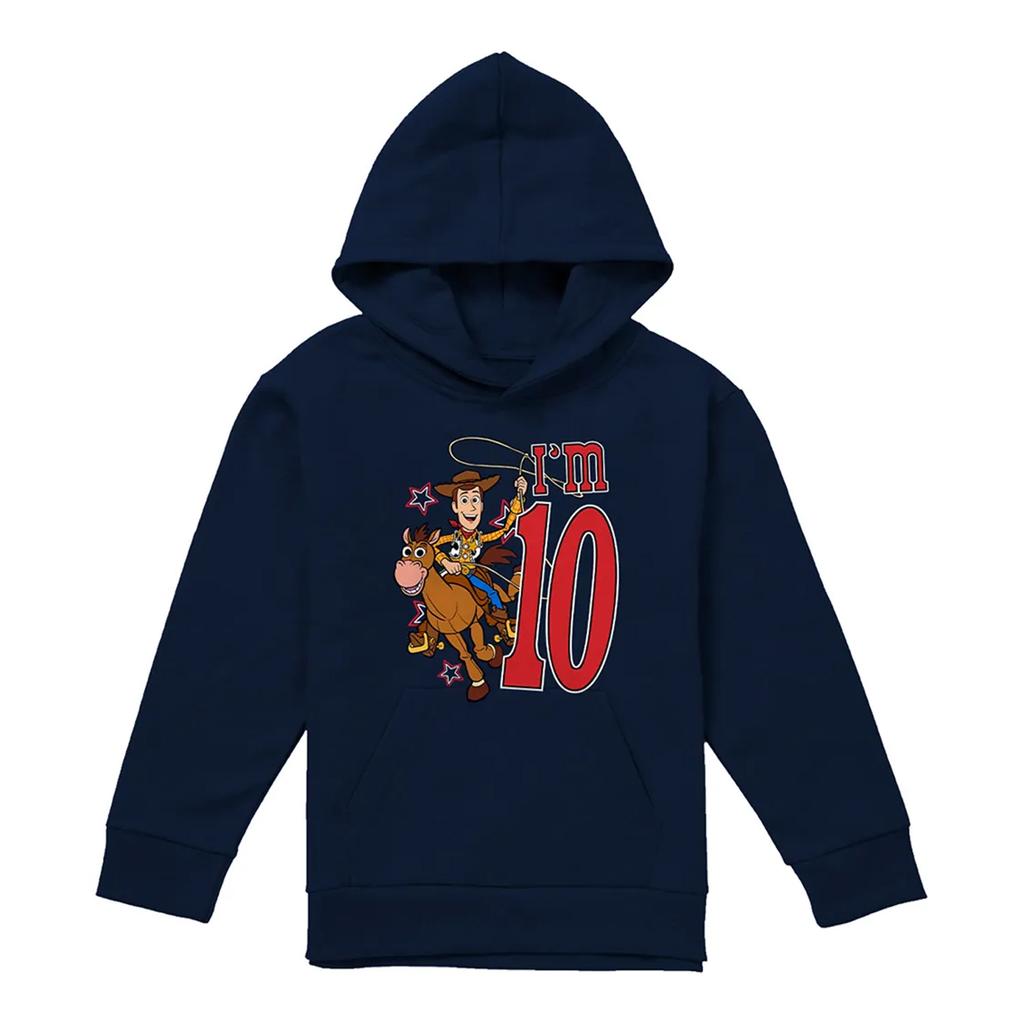 Toy Story Childrens/Kids I'm 10 Woody Birthday Pullover Hoodie