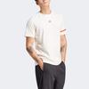 Adidas Футболка с коротким рукавом и круглым вырезом с принтом логотипа Brand Love Collegiate Letter, мужские топы белого цвета IS2870