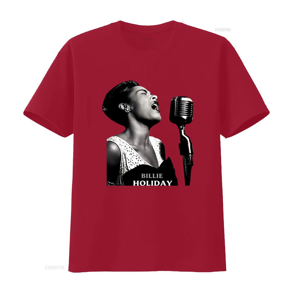Billie Holiday Jazz Singer Legend T Shirt Retro Design For Lovers Perfect Vintage Washed Slightly Comfortable Streetwear