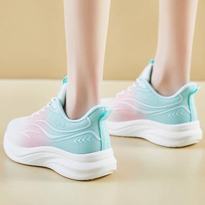 Весенние студенческие спортивные туфли для фитнеса, бега, отдыха, с увеличением роста