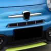 For Abarth 595 2017-2024 Real Carbon Fiber Front Center Grille Trim Sticker Car Decoration