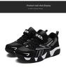 New Kids' Leather Waterproof Running Shoes for Middle and Large Children - Spring/Autumn Sports Shoes. Ideal for Students, Non-slip and Casual.