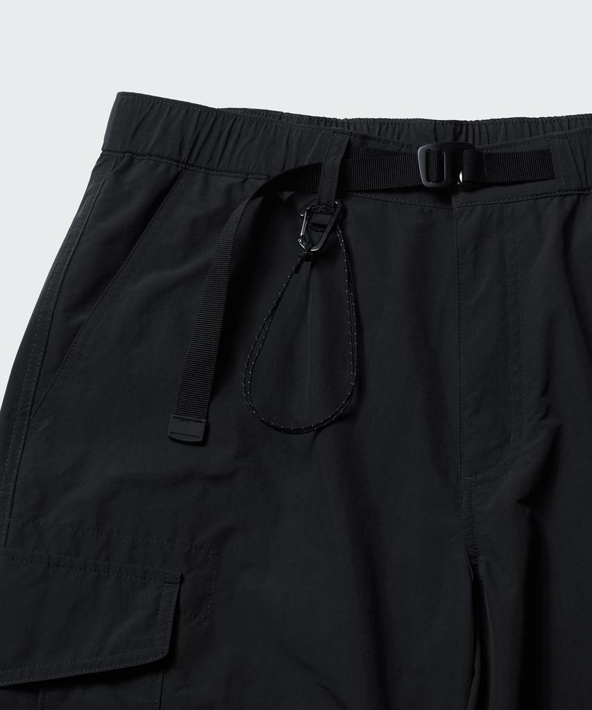 MUSINSA STANDARD [City Leisure] Np Wide Belted Cargo Pants [Black]