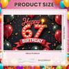 Birthday Party Backdrop Sparkling Stars 67th Celebration Background Party Celebration Backdrop Colorful Confetti For Photo Shoot
