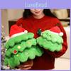 Gift Christmas Plush Figure With Heart Shape Short Pile Material Holiday Decor